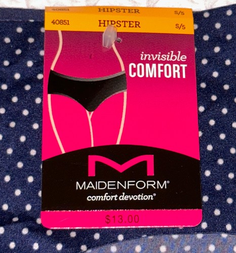 Panty hipster de lunares sin costuras a medida con devoción cómoda MAIDENFORM para mujer S M - Imagen 5 de 8