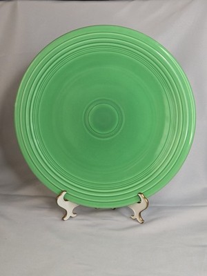 Vtg Fiestaware 1930's Orig Green 14  Chop Plate Fiesta HLC Homer Laughlin MINT!