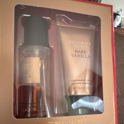 Victoria's Secret Bare Vanilla Gift Set Fragrance Mist & Lotion 2.5 fl oz Each