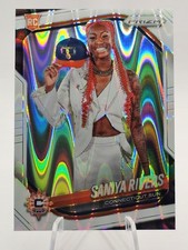 2025 Panini WNBA Prizm Variation Saniya Rivers (RC) #150 White Seismic Prizm SP