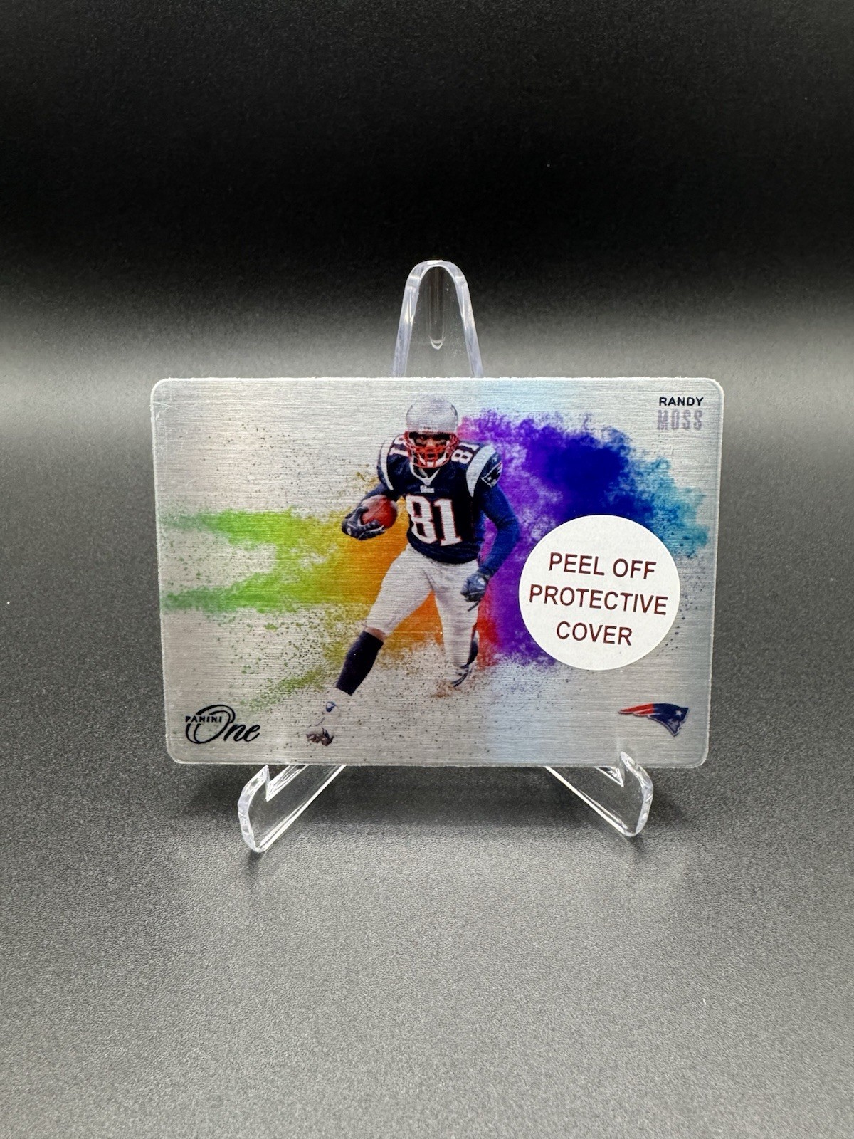 2024 Panini One Football Randy Moss Metal Color Blast CB-RMS CASE HIT