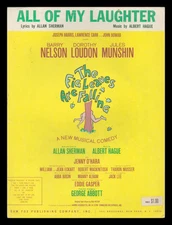 FIG LEAVES ARE FALLING Allan Sherman 1967 All Of My Laughter FLOP Sheet Music