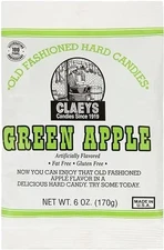 Claey's Old Fashioned Hard Candy, Green Apple [6-Bags]