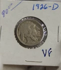 1926 D  US Buffalo Nickel 5c VF
