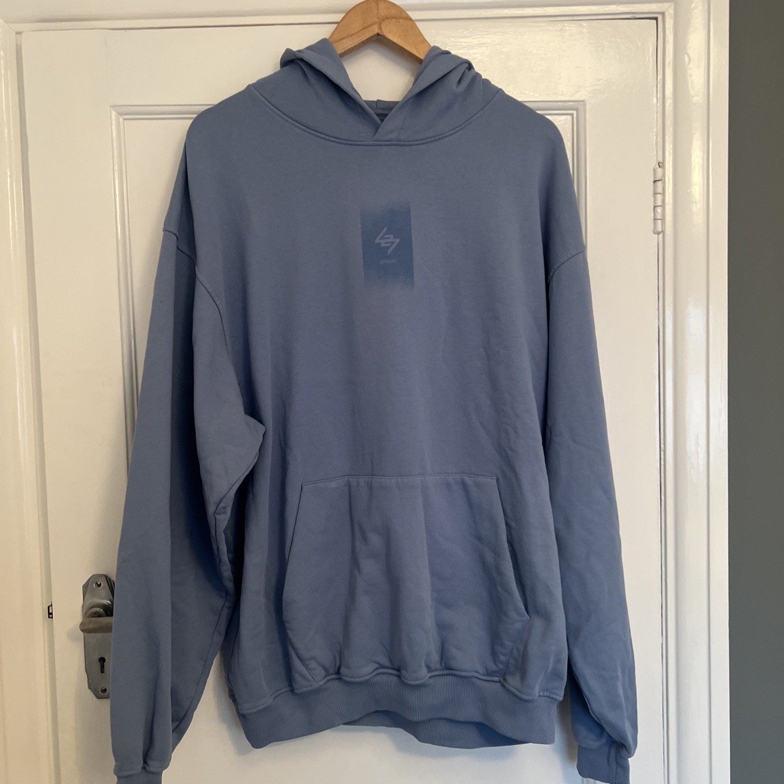 Mens L Oversize Blue 247 Represent Hoodie Nwot Size Large