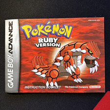 Nintendo Pokemon Ruby Version Instruction Man...