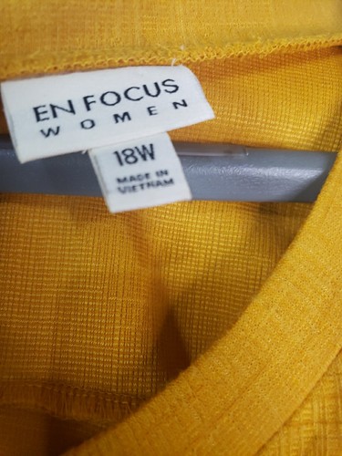 Enfocus Studio Daisy Yellow Short Sleeve Dress Pockets Buttons 60s Vibe Classic - Picture 5 of 13