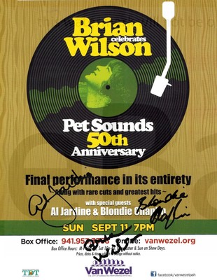 Beach Boys signed Brian Wilson Pet Sounds 50th Anniv