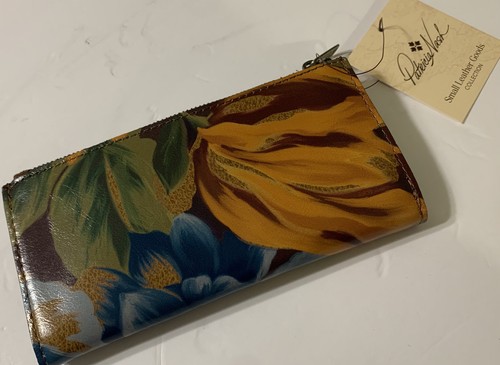 Patricia Nash Marigold Harvest Nazari Genuine Leather RFID Wallet   NWT