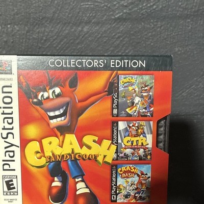 PlayStation Crash Bandicoot Lot: Warped, CTR Crash Team Racing, Crash Bash NTSC