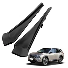 1 Pair (LH & RH) Front Windshield Wiper Cowl Extension Trim Cover ompatible 