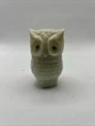 Vintage Avon White Owl Milk Glass Jar  Bottle Decanter Collectible 1970’s
