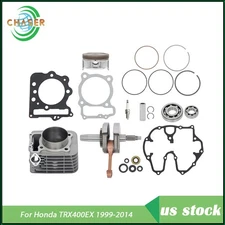 For Honda TRX400EX 1999-2014 Crankshaft Bearings Piston Cylinder Gasket Kit New
