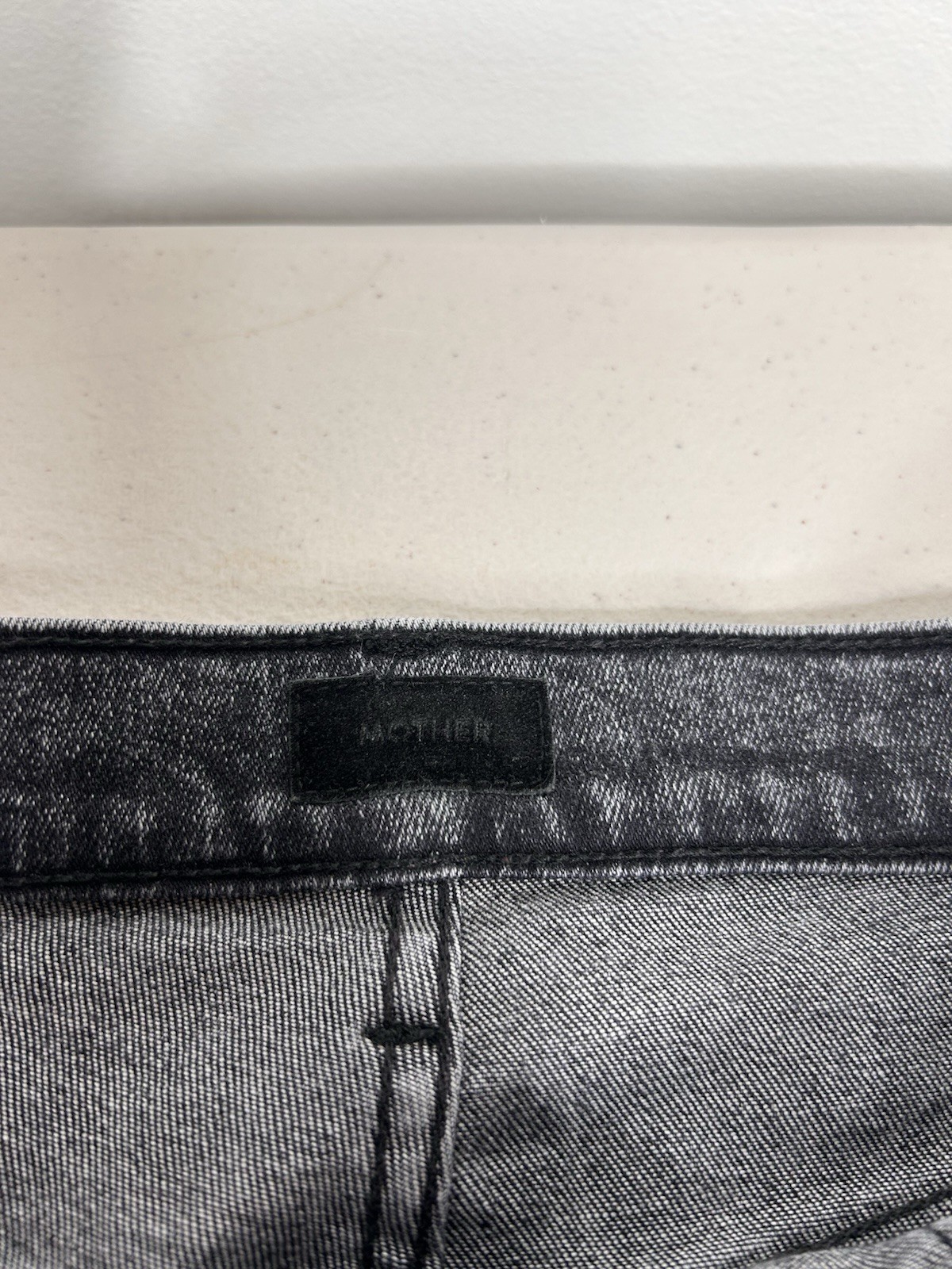 Mother Wrapper Patch Springy Ankle Jeans Sz 31 Train Stops