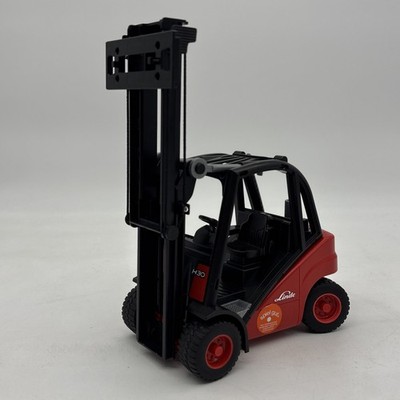 Bruder Linde Fork-truck Fork Lift Toy Model Red Made In Germany (No Forks)