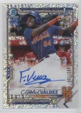 2021 Bowman Chrome Prospects Speckle Refractor 1/299 Freddy Valdez Auto 0us5