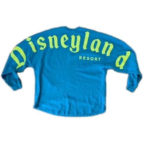 NEW Disneyland Resort Disney Spirit Jersey Blue Neon Green Size XL TAGS FELL OFF