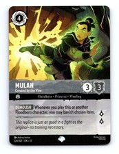 Mulan - Created by the Vine Epic 224/204 Attack of the Vine Lorcana Holo NM