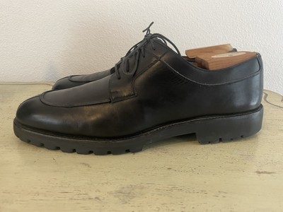 Salvatore Ferragamo Apron Split Toe Lug Sole Derby in Black  display picture 1