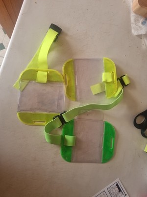 3 X Security SIA Armband Hi Viz MARSHALL, DOORMAN BADGE HOLDER. 