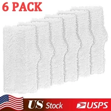 6 Pcs Steam Mop Replacement Pads For Shark S3101 S3102 S3250 S3251 SK115 SK140
