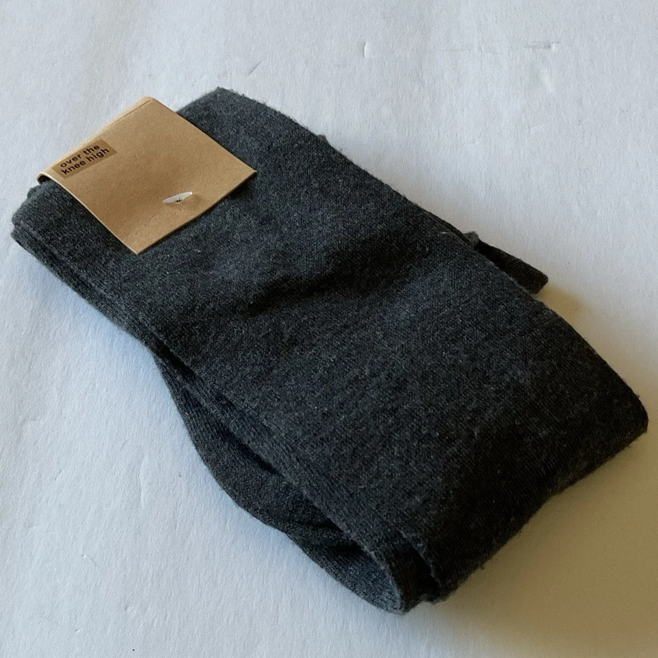 NORDSTROM MUJER CALCETINES POR ENCIMA DE LA RODILLA GRIS OS NUEVO CON ETIQUETAS Foto 2 de 4