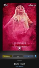WWE Topps Slam Color Splash DIGITAL Liv Morgan Legendary Red 5  CC