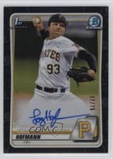 2020 Bowman Draft Chrome Picks Black Refractor 37/75 Logan Hofmann Auto w5p