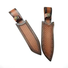 Genuine Cowhide Full Grain Leather Folding Knife Holster Scabbard