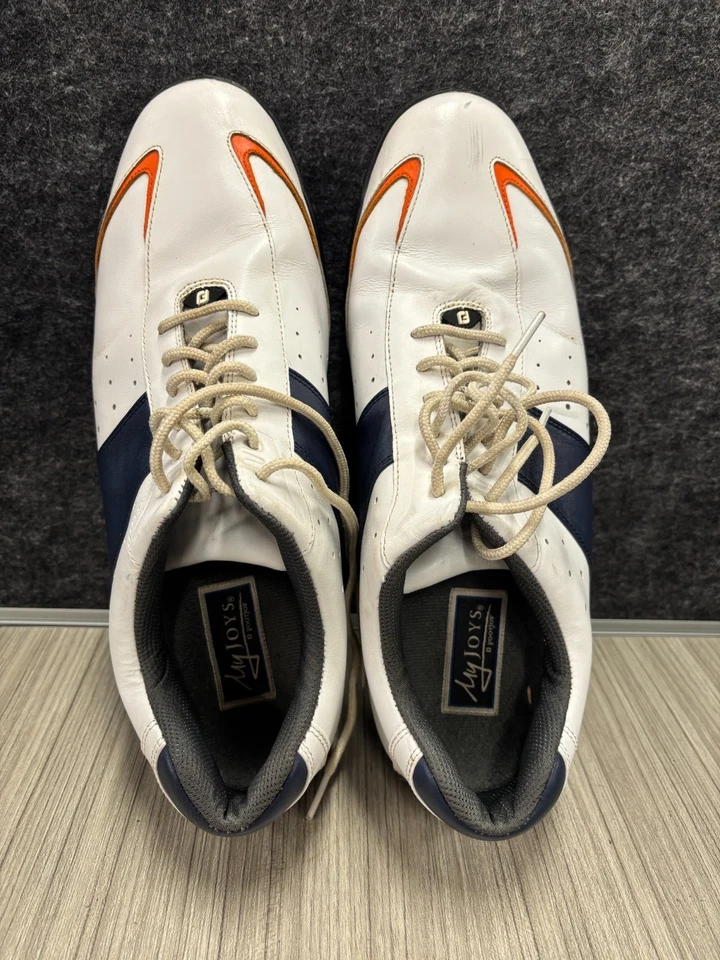 FootJoy My Joys Men's White/Orange/Blue Chicago Bears Golf Shoes 11.5 USA  45EU - Image 3 of 4