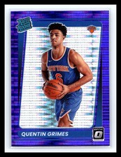 💥 Quentin Grimes 2021-22 Optic Purple Pulsar Holo Prizm Rated Rookie RC # 166
