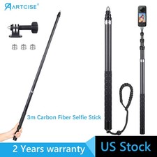 3M/118 Carbon Fiber Tripod Stick Panoramic Camera Invisible Extension Rod