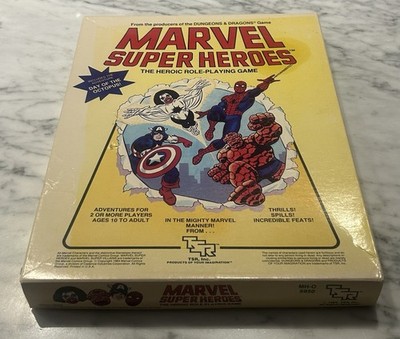 1984 Marvel Super Heroes The Heroic Roleplaying Game TSR Box Set 6850