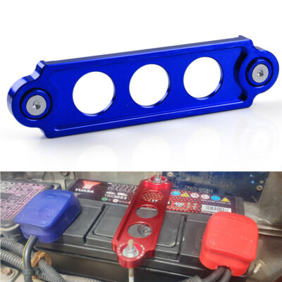 For Honda Civic/CRX 88-00 Blue Billet Battery Tie Down Bracket Lock Anodized