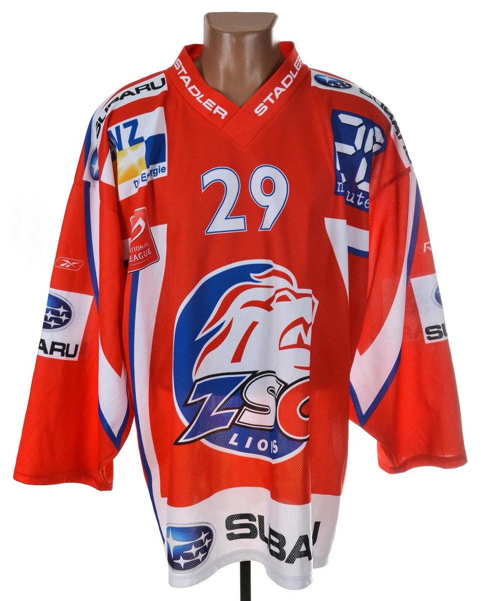 ZSC LIONS SWITZERLAND ICE HOCKEY SHIRT JERSEY FORSTER #29 TFS SIZE