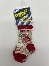 Oshkosh B'gosh Vintage 1991 NOS Kids Christmas Socks. Size 3 - 4 1/2
