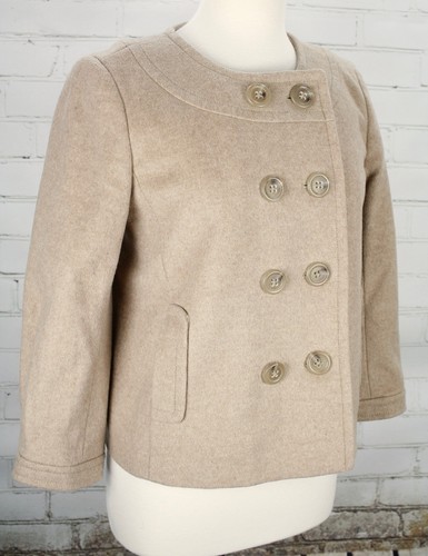 J. Crew Cashmere Wool Coat Cropped 