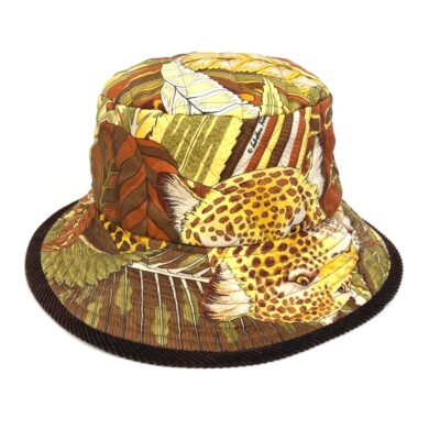 Salvatore Ferragamo Leopard Print Bucket Hat Ferragamo Leopard-Print Pony Hair Bucket Hat In Neutrals  main image 2