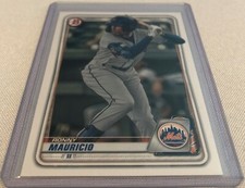 2020 Bowman Baseball Prospects Ronny Mauricio New York Mets base card #BP-28