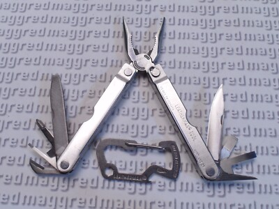 NTSA ( 2 ) 1995 LEATHERMAN 'ORIGINAL' PST USA NEEDLENOSE MULTI-TOOL + CARABINER