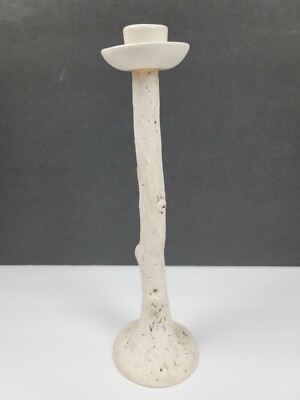 Studio B. by Magenta 12'' Birch Decorative Ceramic Candle Stick Holder HTF - EUC