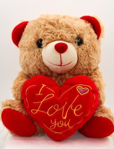Süßer kleiner Teddybär perfektes Geschenk zum Valentinstag weiches Stofftier Plüsch - Bild 3 von 12