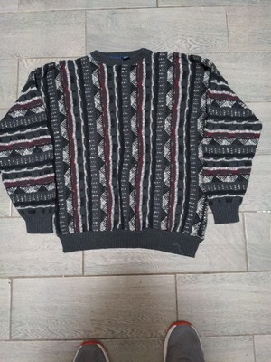 c-boy style black & gray 3Dknit corduroy｜ファッション