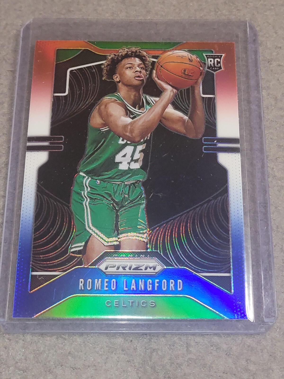 2019-20 Panini Prizm Romeo Langford RC Red White Blue Prizm #260