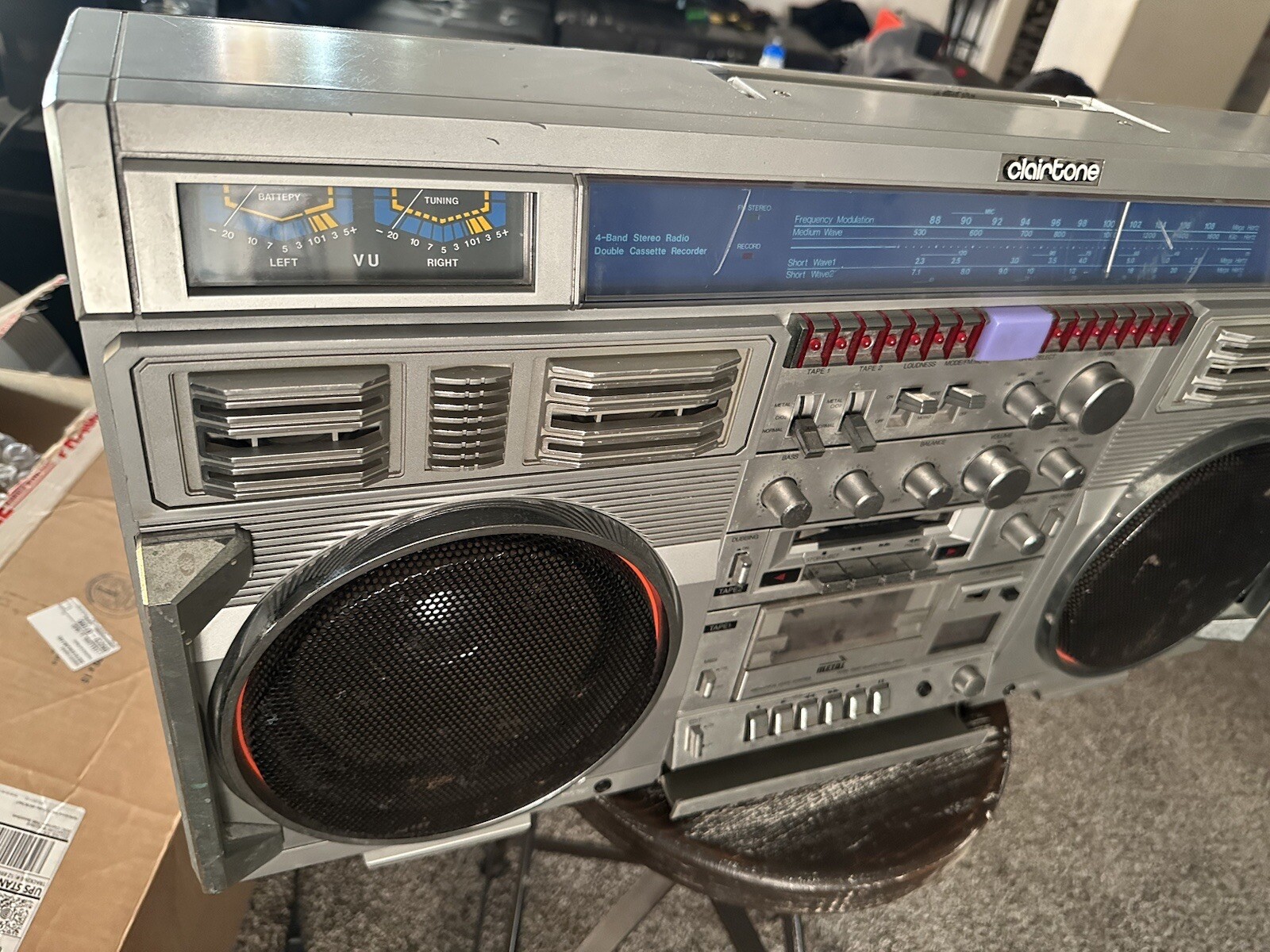 CLAIRTONE 7980 BOOMBOX Vintage Ghetto Blaster aka Conion Cf 100