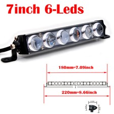 Slim 4d Lens Led Light Bar 7 13 19 25 32 36 42 Inch Work Driving Offroad