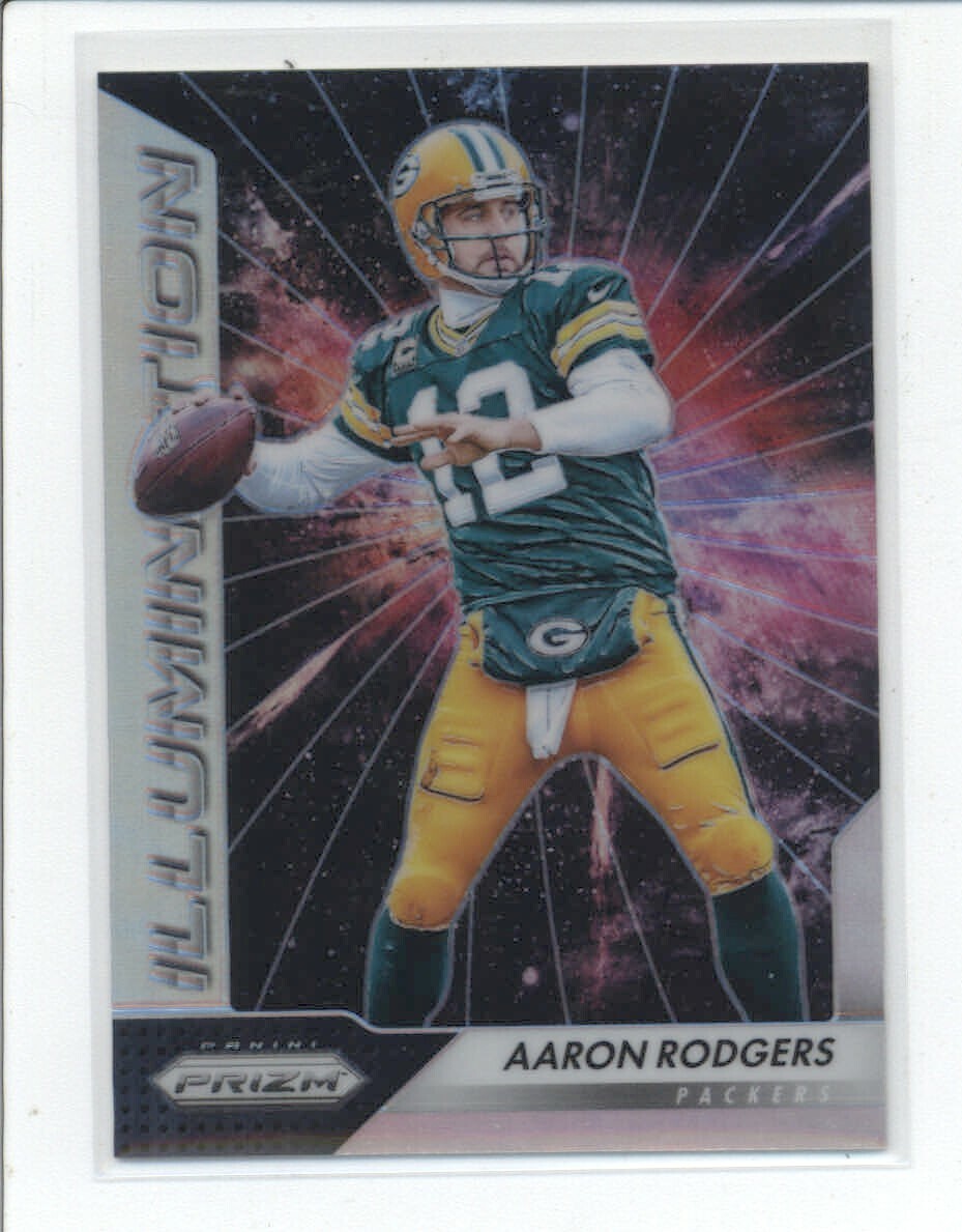 2016 Panini Prizm AARON RODGERS #6 Illumination Silver Refractor Packers Card