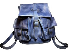 Old Trend City Traveler Hand Painted Vegetable Dyed Leather Backpack Nwt Ret$395