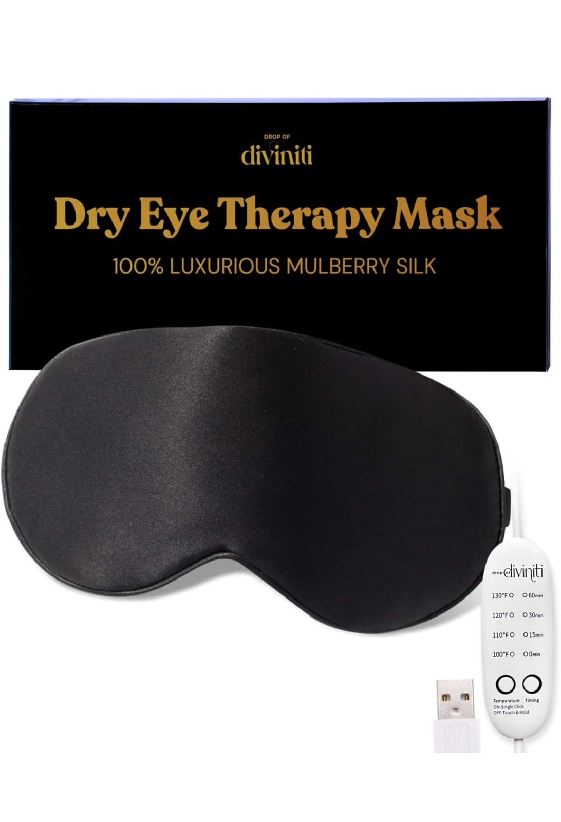 Heated Eye Mask for Dry Eye Relief - Stye Eye Treatment, Dark Circles, Sinus-image