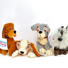 Disney Store Parks Lady and The Tramp Jock Mini Bean Bag Plush 9  Lot of 4 Tags